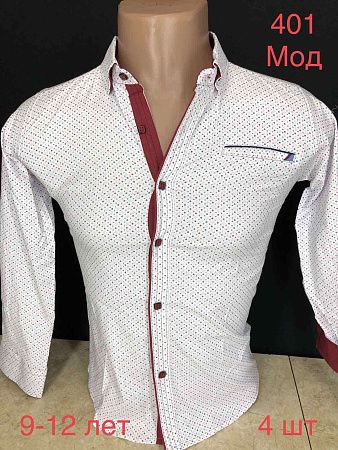 Рубашка Надийка 401 white (9-12) - делук