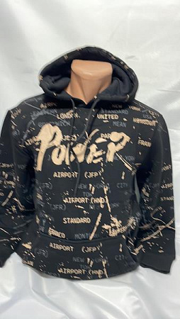 Худи Sabihina SB1299 black-beige - делук