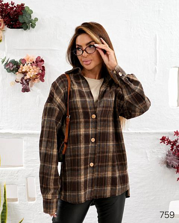 Рубашка Loren 759 brown - делук