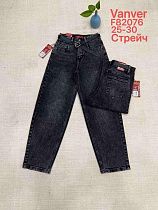 Джинсы Leen F82076 black - делук