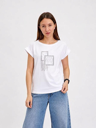 Футболка Fsn 6567 white - делук