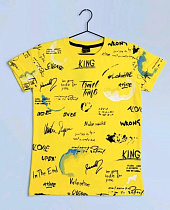 Футболка Dino DN387 yellow - делук