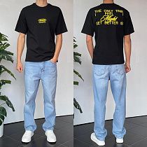Футболка Three Black 2158 black - делук