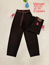 Джинсы Vanver F82225 chocolate - делук