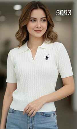 Футболка Met&March 5093 white - делук