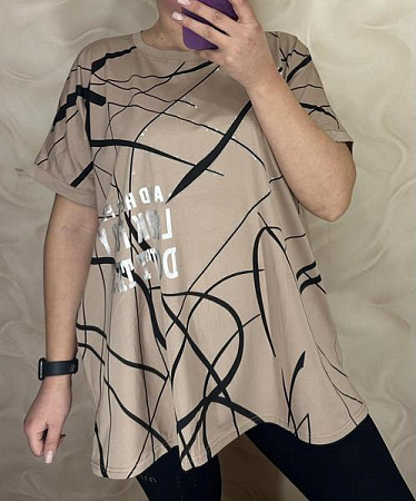 Футболка Levisha 26009 beige - делук