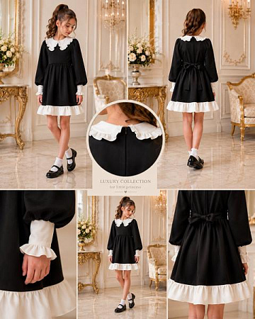 Платье Karolina KR863 black - делук