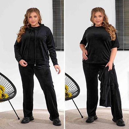 Костюм Спорт Dgmd 25041 black - делук