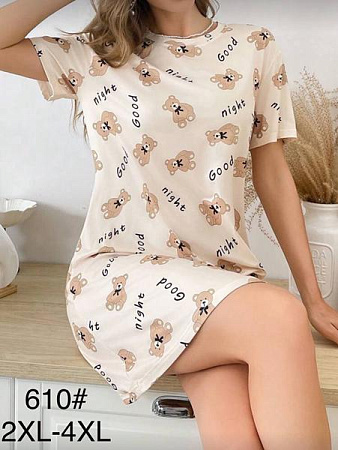 Ночнушка Anion 610 beige - делук