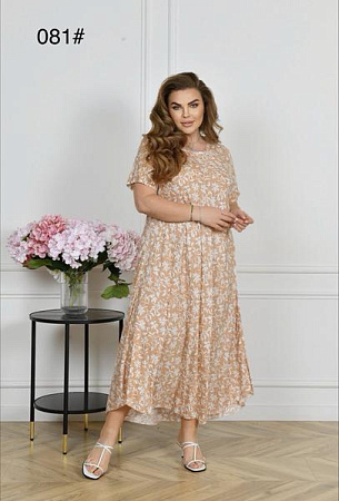 Платье Estima 081 beige - делук