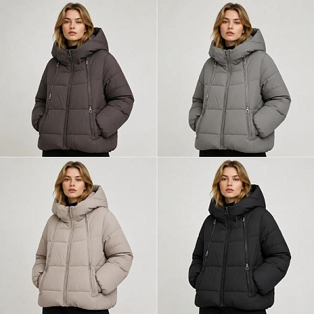 Пуховик Yafeier R6026 beige - делук