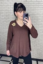 Свитер Levisha 25204 brown - делук