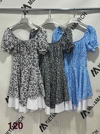 Платье Met&March 120-1 l.blue - делук