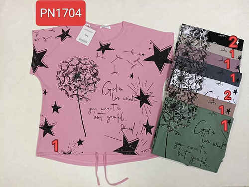 Футболка Dgmd PN1704 mix - делук