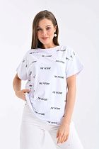 Футболка No Brand 2484 white - делук