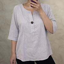 Блузка Levisha 26029 l.grey - делук