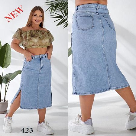 Юбка Beki 423 l.blue - делук