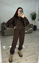 Костюм Спорт S.Style 638 brown - делук