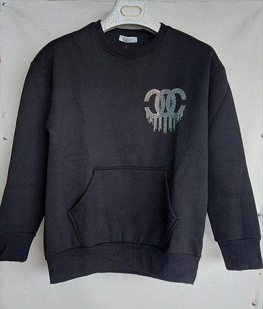 Худи Julia JL439 black - делук