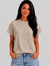 Футболка Levisha 26109 beige - делук