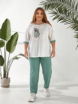 Костюм Спорт Oska 6091 l.green - делук