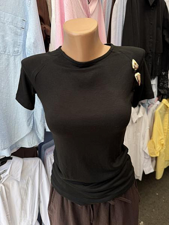 Футболка New Season F003 black - делук
