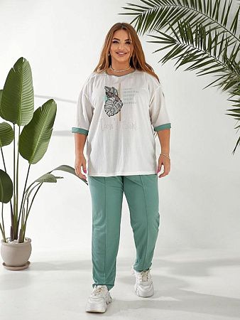 Костюм Спорт Oska 6091 l.green - делук