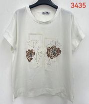 Футболка Lida 3435 white - делук