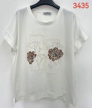 Футболка Lida 3435 white - делук