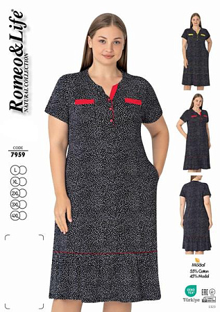 Платье Cotpark 7959 black-yellow - делук