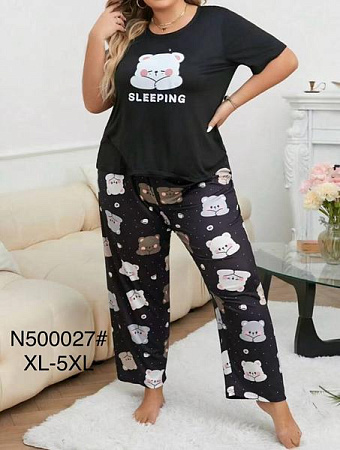 Пижама Brilliant B500027 black - делук