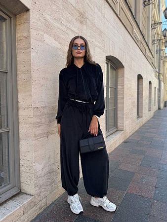 Костюм Спорт Arina 1652 black - делук