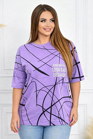 Футболка Elena&Vika 26009 lilac - делук