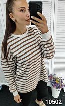 Свитер Mmc Clothes 10502 white-brown - делук