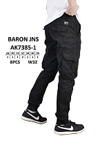 Джинсы God Baron AK7385-1 black - делук