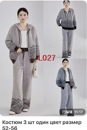 Костюм Спорт Gertie L027 l.grey - делук