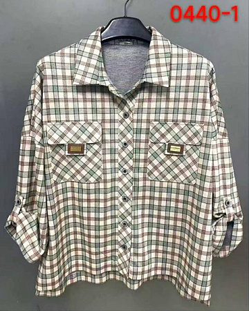 Рубашка Lida 0440-1 beige - делук