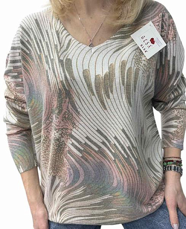 Свитер Elena&Vika 25241 beige - делук