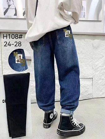 Джинсы Фунтик H108 black - делук
