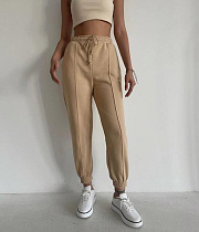 Штаны Спорт Modnulya 350 beige - делук