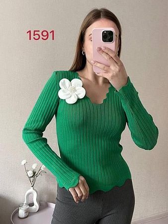 Свитер Fsn 1591 green - делук