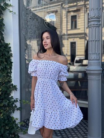 Платье Arina 2467 white - делук