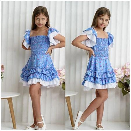 Платье Ariamo A59 l.blue - делук