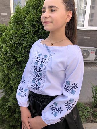 Вышиванка Moda School M15 white - делук