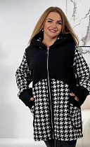 Кардиган Romeo Life RL641 black-white - делук