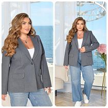 Пиджак Lady N LN9 grey Пиджак Lady N LN9 grey - делук