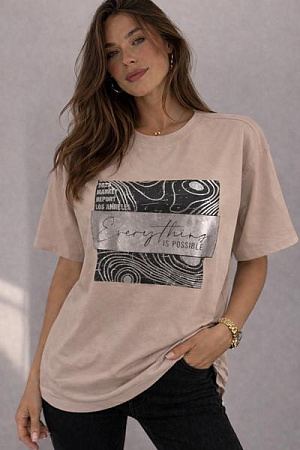 Футболка Levisha 25036 beige - делук