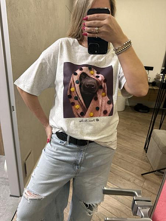 Футболка Lora LR1286 white - делук