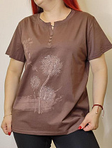 Футболка Kosta 9679 brown - делук
