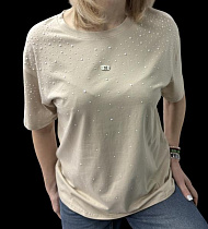 Футболка Elena&Vika 26108 l.beige - делук